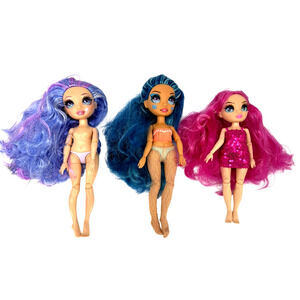 Rainbow High Doll Lot Of 3 Purple Violet Willow Skyler Bradshaw Jr Stella Monroe